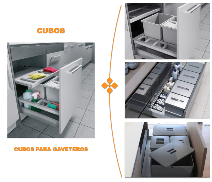 cubos para gaveteros
