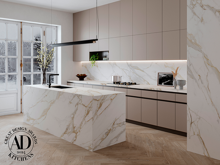 neolith calacatta roma cocina great design awards